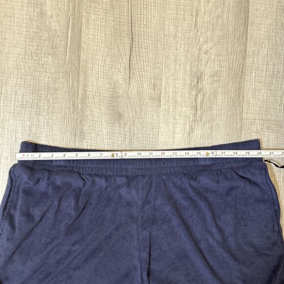 Ava & Viv Womens Plus 1X Navy Terrycloth Pull-On Shorts Stretch NWT Soft - Picture 14 of 16